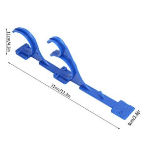 Fdit Plastic Pool Hanger Hook Organizer/Holder Rack for Pool Telescoping Pole Leaf Skimmer Garden Tools