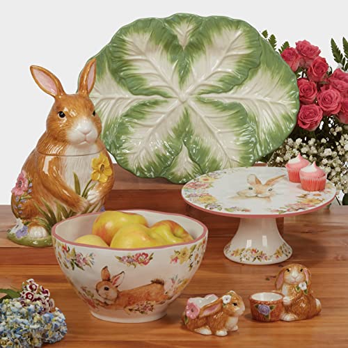 Certified International Easter Garden Deep Bowl, 96 Ounces, Multicolored