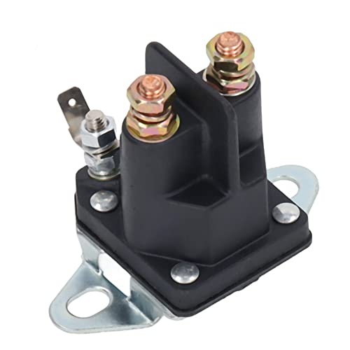 Yosoo 3 Pole Universal Starter Solenoid, 12 V 435097 Start Solenoid, Garden Tools Accessory, for MTD 109946 146154 T1200 Lawn Mower