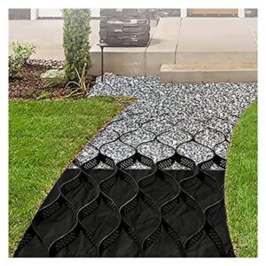 zmql garden path paver geogrid, tensile strength gravel ground grid, for slope/driveways/garage, 5-10m long, easy to fold & stretch (size : 2x7m/6.5x23ft)