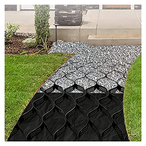 ZMQL Garden Path Paver Geogrid, Tensile Strength Gravel Ground Grid, for Slope/Driveways/Garage, 5-10m Long, Easy to Fold & Stretch (Size : 2x7m/6.5x23ft)