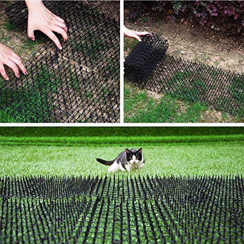 Cat Scat Mat with Spikes,Cat Repellent Indoor & Outdoor Scat Mat, Deterrent Scat Mats for Cats and Dogs for Garden, Porch, Home, Anti-Cats Network Digging Stopper Prickle Strip,200x30cm
