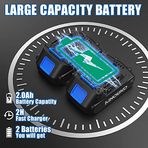 Mini Chainsaw 6 Inch Cordless, Electric Battery Powered Chainsaw Brushless Mini Chain Saw with 2 Batteries, Handheld Small Chainsaw for Wood Cutting Tree Trimming