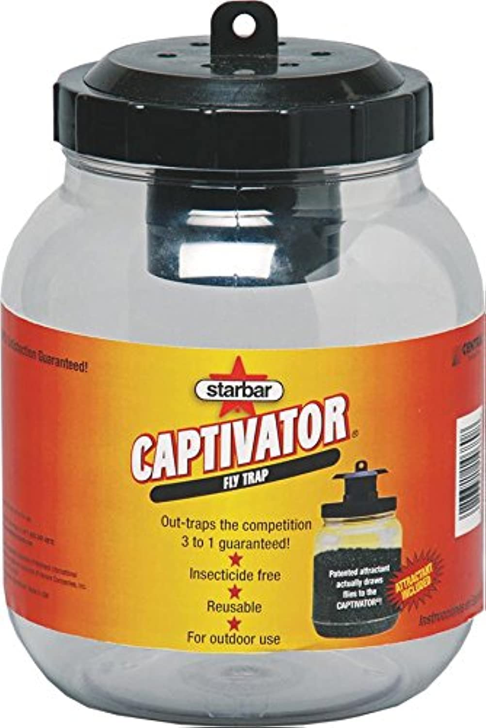 Farnam Home and Garden 14680 Starbar Captivator Fly Trap, (1.06 ounces or 30 grams)