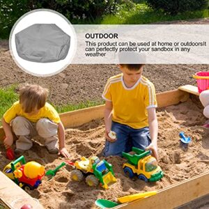 Yardwe Kids Toys 2 pcs Furnitures Pool Garden from Beach Shape Kids Spa Furniture Outdoor Sand Gray Square Cover Tool Protector Keep Tub X Canopy, Children Shield Bathtub Xxcm Outdoor Toys