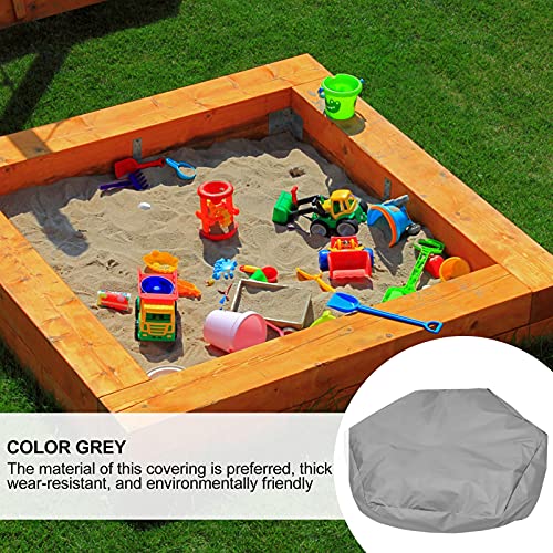 Yardwe Kids Toys 2 pcs Furnitures Pool Garden from Beach Shape Kids Spa Furniture Outdoor Sand Gray Square Cover Tool Protector Keep Tub X Canopy, Children Shield Bathtub Xxcm Outdoor Toys