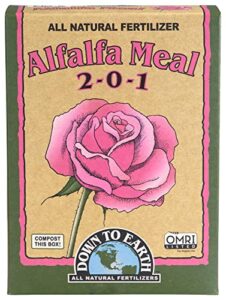 down to earth organic alfalfa meal fertilizer mix 2-0-1, 0.5 lb