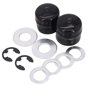 DVPARTS Front Wheel Axle Hub Caps and Hardware Kit 104757X428 532104757 121749X 532188967 R27434 for Craftsman Sears Husqvarna Poulan AYP Garden Tractor Lawnmower