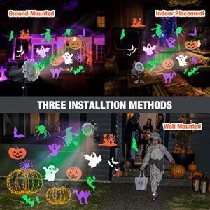 Halloween Lights LED Projector Lights Halloween Projector Lights Outdoor Indoor Ghost Pumpkin Lights Outside Spotlight Landscape Lights for Holiday Party Garden Party Decorations