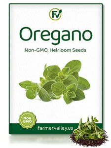 oregano seeds for planting home garden herbs – individual pack of 300+ heirloom seeds, suitable for outdoors, indoors, and hydroponics – non-gmo, non-hybrid, untreated, and usa grown variety