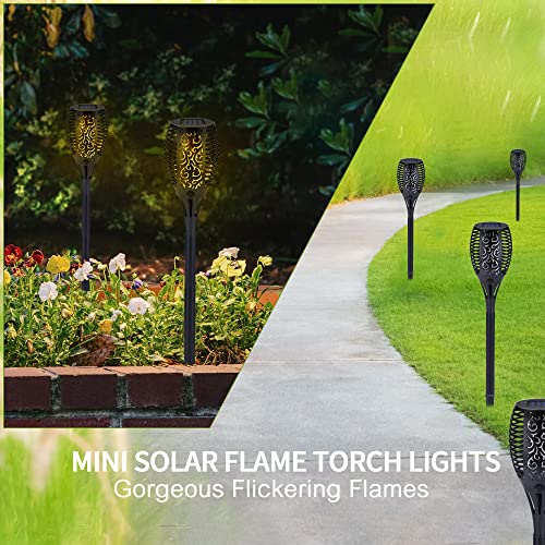 Solar Lights Outdoor, 34 LED Torch Light with Flickering Flames Decoration Lighting Auto On/Off, Waterproof Solar Torches for Garden Landscape Yard and Patio