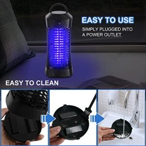 TULAER Bug Zapper Outdoor Indoor, Electric Mosquito Zapper, Fly Zapper - Bug Catcher, Insect Zapper for Home, Garden, Backyard