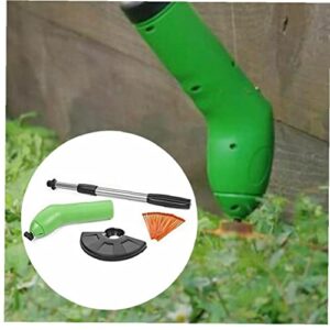 Zonster 1pc Machine Grass Trimmer Lawn Mower Garden Tool Outdoor Cordless Steel Weed Cutter Portable Home Edging Park Electric, Green