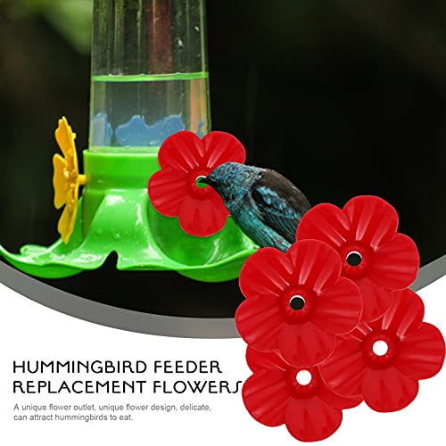 POPETPOP Decor Supplies 24Pcs Handheld Hummingbird Feeder Replacement Flowers for Hummingbird Feeder Hummingbird Water Feeder for Indoor Outdoor Garden Floral