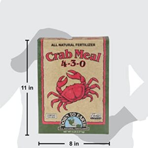 Down to Earth Organic Crab Meal Fertilizer Mix 4-3-0, 5 lb