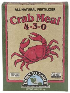 down to earth organic crab meal fertilizer mix 4-3-0, 5 lb