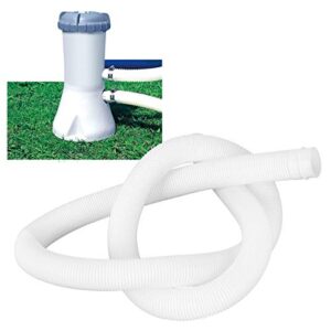 1.5m Swimming Pool Replacement Hose Filter Pump Hose with Buckles Clamps Parts for Garden Patio Above Ground Swimming Pools