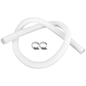 1.5m Swimming Pool Replacement Hose Filter Pump Hose with Buckles Clamps Parts for Garden Patio Above Ground Swimming Pools