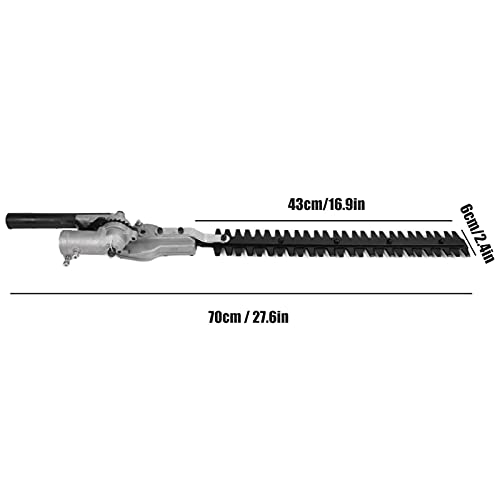 Jopwkuin Gardening Tool, Hedge Trimmer Attachment 7 Teeth Strong and Durable for Landscaped Gardens(26mm 7 Teeth)