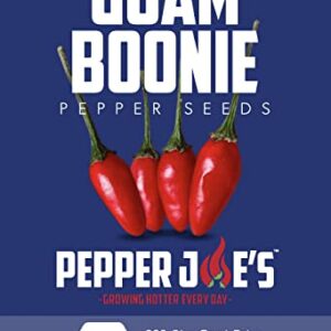 Pepper Joe’s Guam Boonie Pepper Seeds ­­­­­– Pack of 10+ Rare Hot Chili Pepper Seeds – USA Grown ­– Premium Non-GMO Boonie Pepper Seeds for Planting in Your Garden