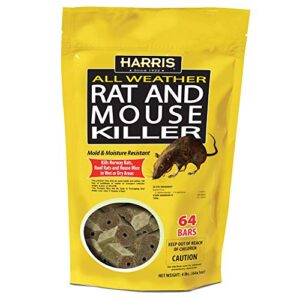 harris rat & mouse killer, 64 pack bait bars