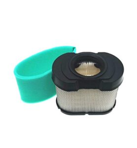 mowfill 792105 air filter replace for briggs stratton 276890, 4233, 5405, 5405h, 5405k, 593240, 798748 oem air cleaner cartridge with 792303 pre filter fits lawn mower air cleaner element