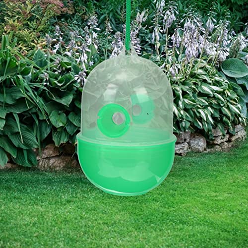 GANAZONO 2Pcs Wasp Yellow Jacket Outdoor Hanging Honey Bee Traps Catcher Traps Reusable Flying Insect Traps Wasp Deterrent for Outside Garden