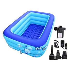 ecoinva inflatable swimming pool bathtubs hot tubs with electric air pump (130cm)