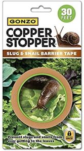 gonzo copper stopper slug and snail barrier tape 30 feet – pack of 1