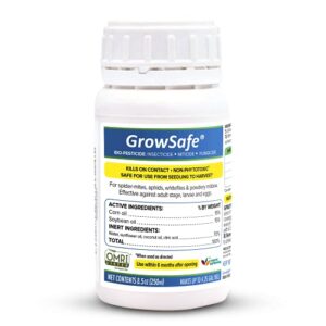 agromagen, growsafe bio-pesticide, organic natural miticide, fungicide and insecticide, (1) 8.5 fl.oz.)