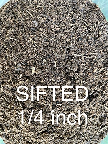 Horse Manure Garden Fertilizer, 100% Natural Aged Unpasteurized Composed and Sifted Plant Food by Horse Poop