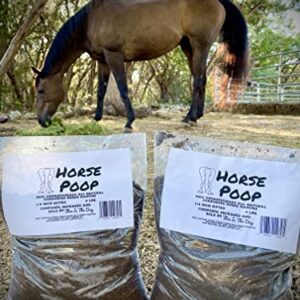 Horse Manure Garden Fertilizer, 100% Natural Aged Unpasteurized Composed and Sifted Plant Food by Horse Poop