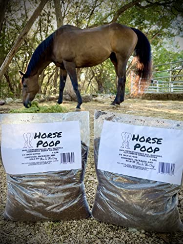 Horse Manure Garden Fertilizer, 100% Natural Aged Unpasteurized Composed and Sifted Plant Food by Horse Poop