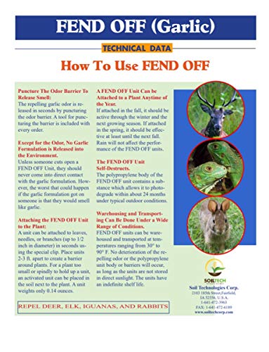 Luster Leaf Products Fend Off DR-50 Deer and Rabbit Repellent Plant Clips, 50pk – Green