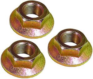 jiangli spindle blade nut for cub cadet zero turn mower rzt 50 – rzt 54 – rzt42 (3 pack)