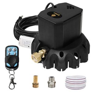 EDOU DIRECT Remote Control Pool Cover Pump Black Edition | HEAVY DUTY | 1,200 GPH Max Flow | 75 W | Includes 16' Drainage Hose & 3 Adapters | Ideal for draining water from above ground & inground pool