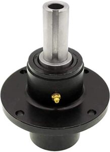 q&p outdoor power 48″ deck spindle assembly bracket replace scag 46400 46020 rotary 9153 stens 285-597 461663 46631 includes grease fitting fits all scag mowers using cast iron spindle housing