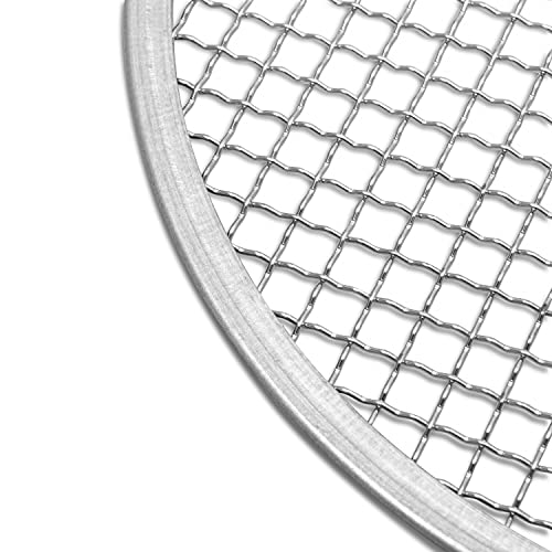 CLABBY ROUND LAKE Galvanized Iron Garden Sieve - Soil Sieves with 4 Interchangeable Mesh Sizes (3mm, 6mm, 9mm, 12mm) - Sifting Pan - Complete with Cotton Work Gloves