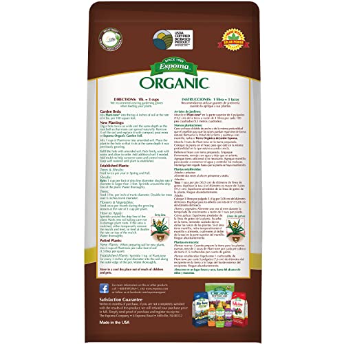 Espoma Organic Plant-Tone 5-3-3 Natural & Organic All Purpose Plant Food; 4 lb. Bag; The Original Organic Fertilizer for All Flowers, Vegetables, Trees, and Shrubs. Pack of 2