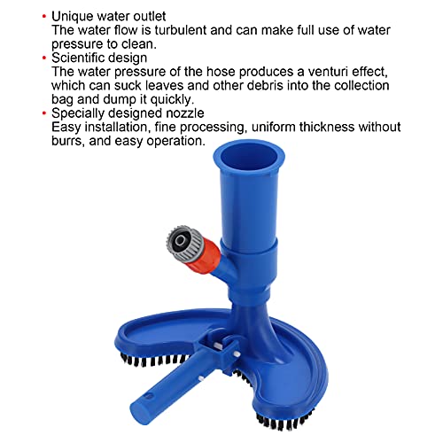 DAUERHAFT Vacuum Cleaner, Handheld Vacuum Turbulent Water Ingenious Nozzle Light Weight Uniform Thickness for Fountains for Garden Hose