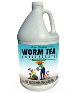worm tea all-purpose natural liquid probiotic – 1 gallon jug of concentrate makes 40 gallons probiotic plant food