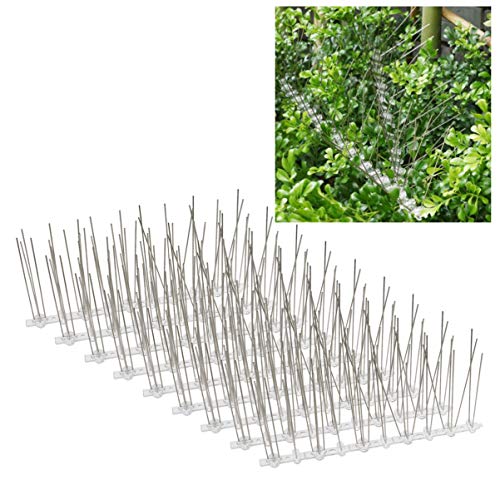 Cabilock 2. 5M Anti Pigeon Spikes Multi Purpose Fence Roof Mailbox Window Bird Pigeon Prof Spike Rodent Deterrent Spike Device for Home Garden