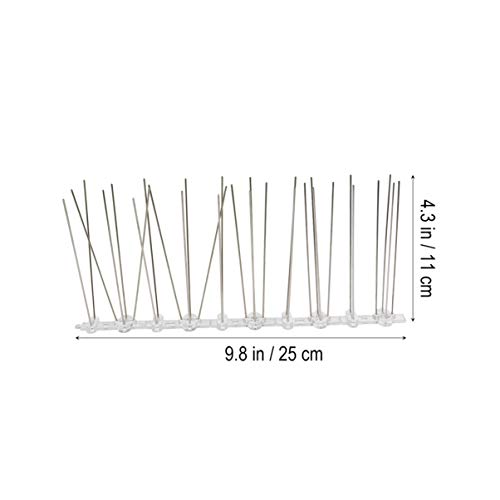 Cabilock 2. 5M Anti Pigeon Spikes Multi Purpose Fence Roof Mailbox Window Bird Pigeon Prof Spike Rodent Deterrent Spike Device for Home Garden