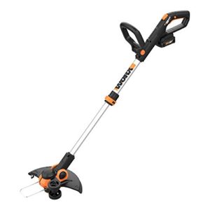 worx wg163 gt 3.0 20v powershare 12″ cordless string trimmer & edger (2 batteries & charger included)