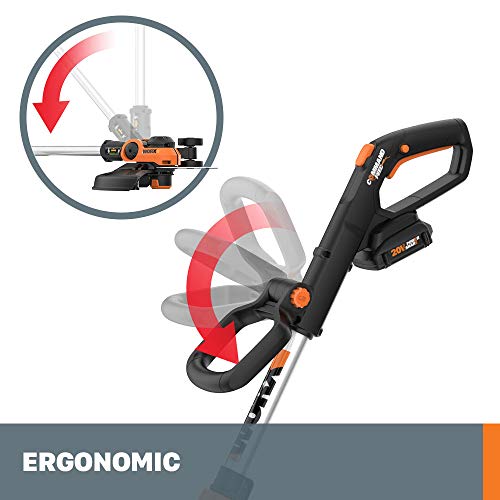 Worx WG163 GT 3.0 20V PowerShare 12" Cordless String Trimmer & Edger (2 Batteries & Charger Included)