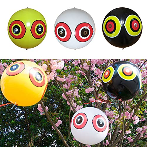 SENGTONG Inflatable Bird Bird Reflective Patch Eye with Reflective Ball PVC Eyeball Patio Lawn & Garden Cockroach Sticky (Multicolor, One Size)