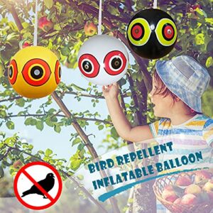 SENGTONG Inflatable Bird Bird Reflective Patch Eye with Reflective Ball PVC Eyeball Patio Lawn & Garden Cockroach Sticky (Multicolor, One Size)