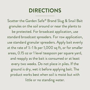 Garden SafeSlug & Snail Bait, Granules, 2-Pound, 6-Pack