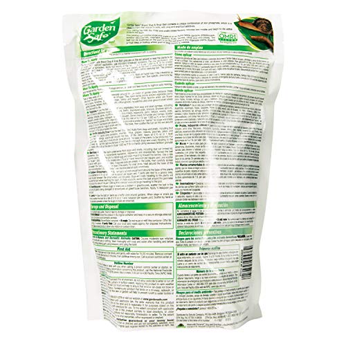 Garden SafeSlug & Snail Bait, Granules, 2-Pound, 6-Pack