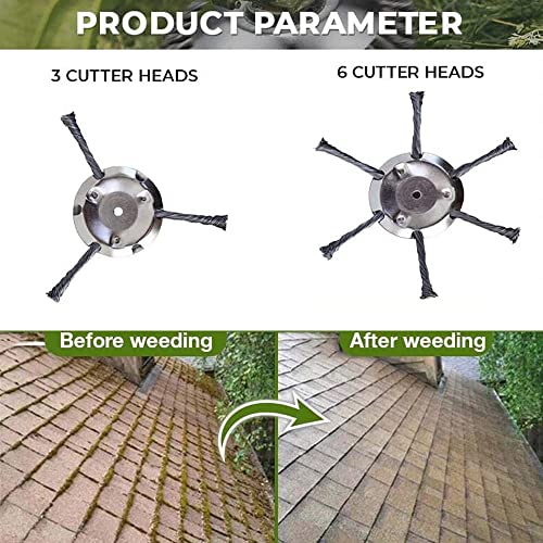 IKAAR Grass Trimmer Cutter Head for Strimmer and Lawnmower, Twist Knot Steel Wire Brush for Angle Grinder, Wire Brush Head, Grass Trimmers Strimmer Head Garden Trimmer Wire Brush